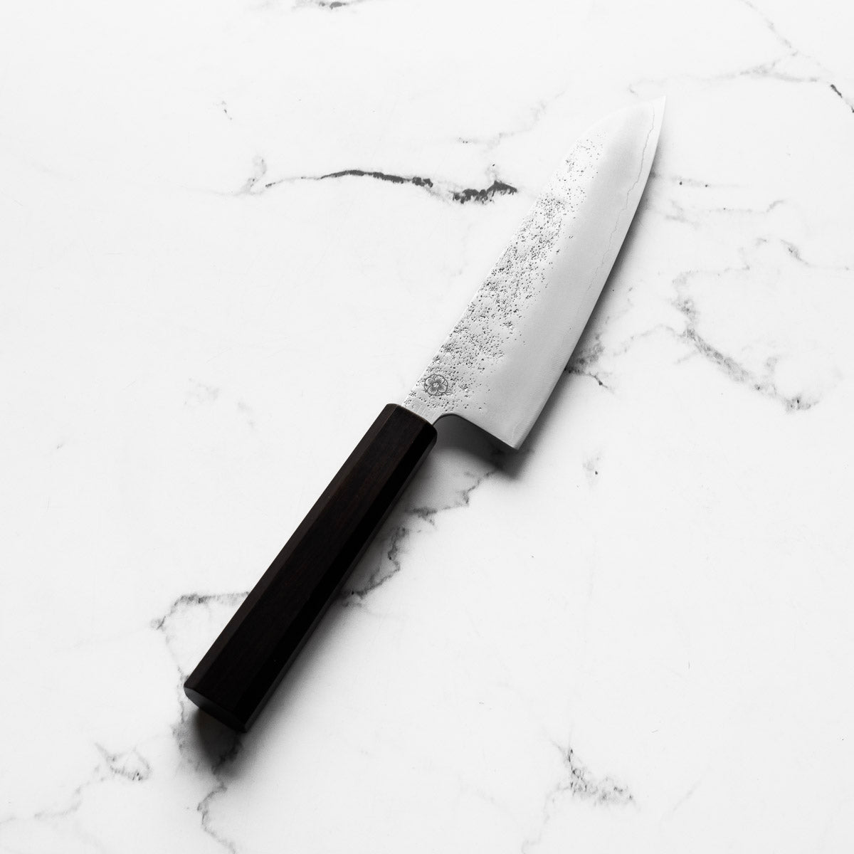 Hajimaru Ginsan Tsuchime Santoku 170mm - Ebony
