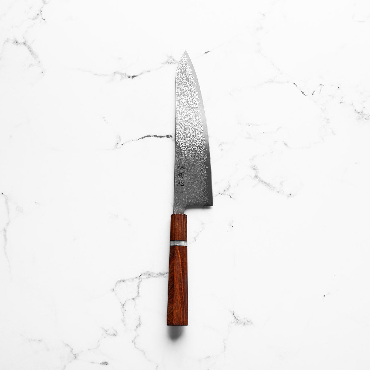 Hatsukokoro Hikari SLD Damascus Kurozome Gyuto 210mm - Sandalwood