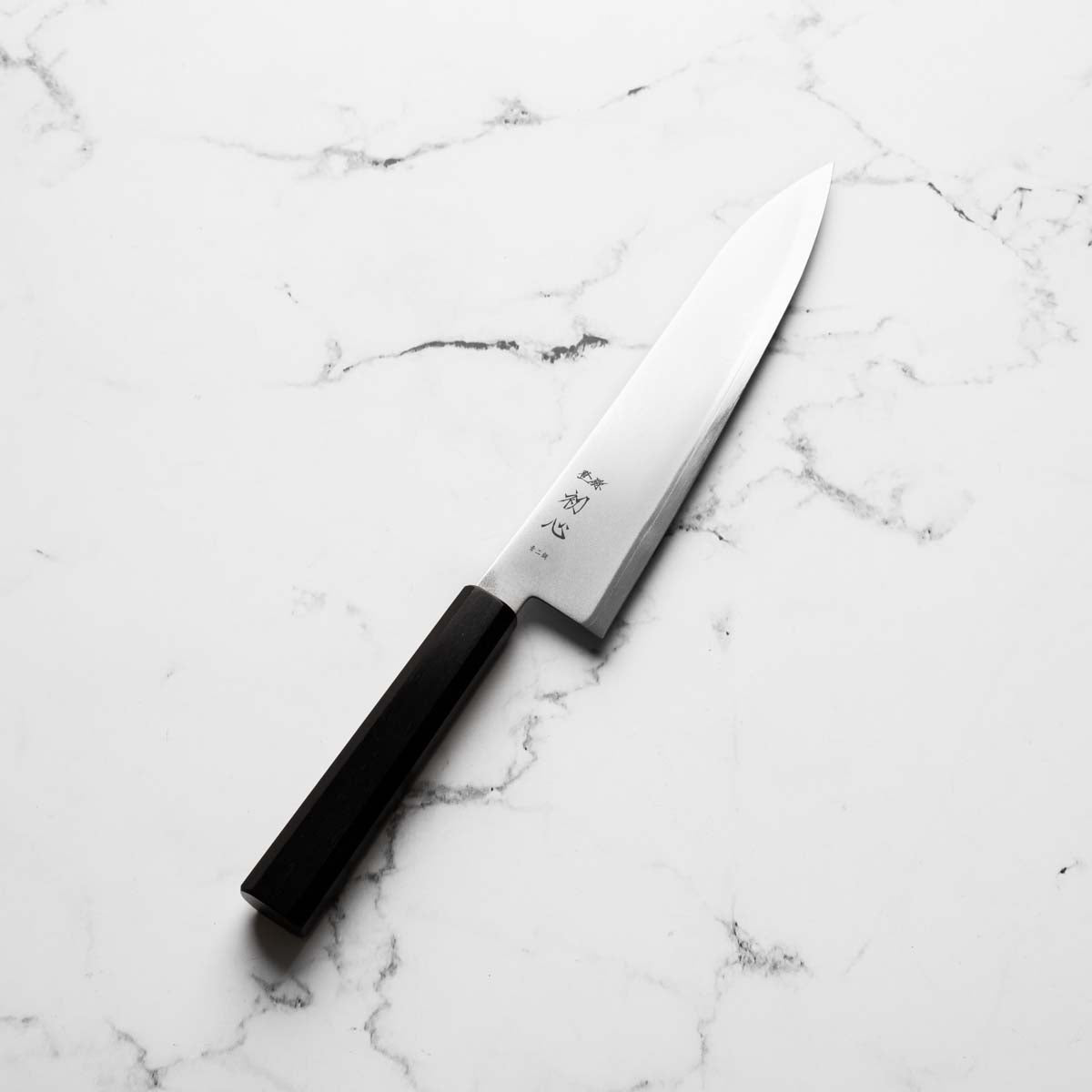 Hatsukokoro Kaijin Blue 2 Stainless Clad Gyuto 210mm - Mono Ebony