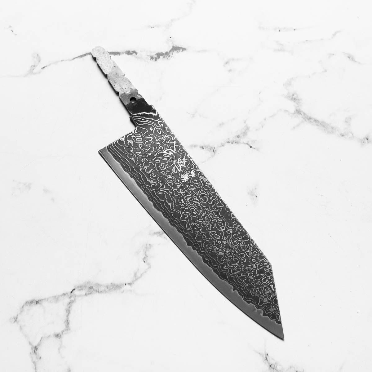 Hatsukokoro Ryuhyo Kurozome SG2 Damascus Bunka 180mm -  Blade Only