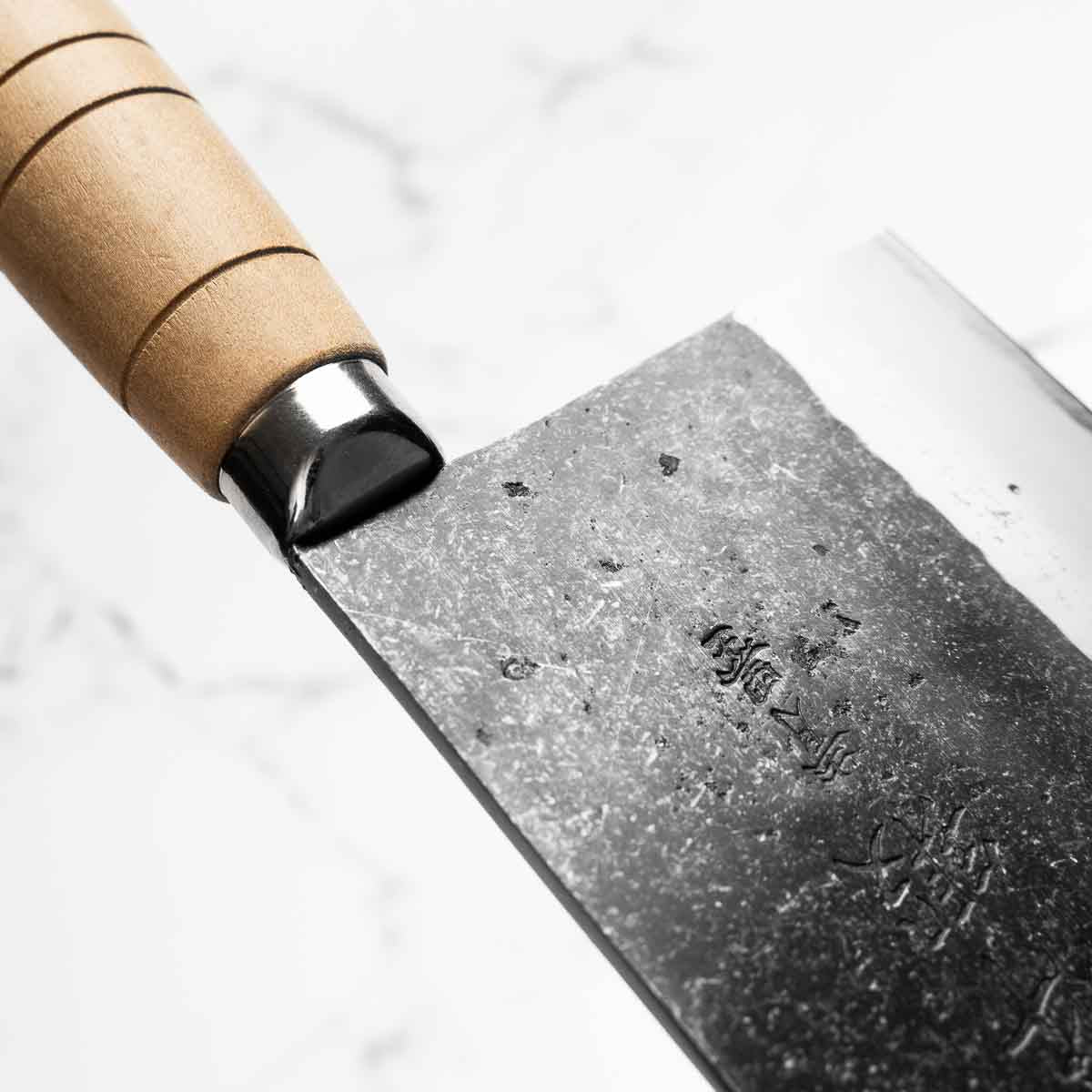 Hatsukokoro Sentan Blue 2 Kurouchi Chinese Cleaver 190mm
