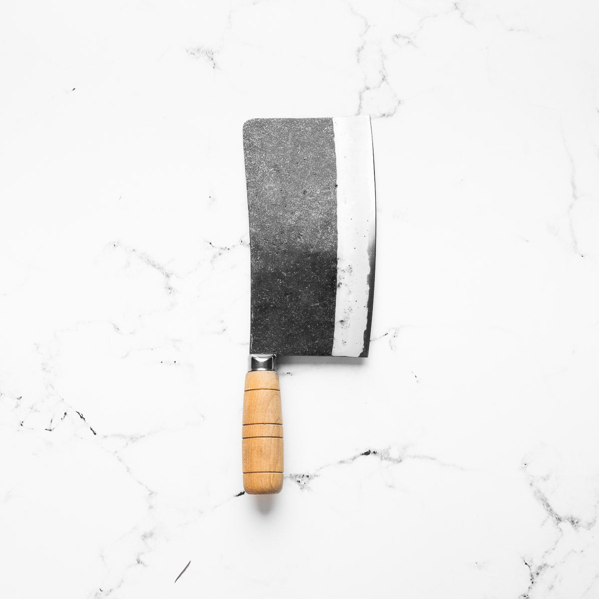 Hatsukokoro Sentan Blue 2 Kurouchi Cleaver 190mm - blade detail