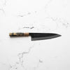 Mutsumi Hinoura Ajikataya White 2 Gyuto 210mm - Maple & Double Blonde - handle detail