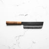 Mutsumi Hinoura Ajikataya White 2 Nakiri 165mm - Walnut w/ Walnut Ferrule (White Spacer)