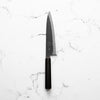 Mutsumi Hinoura Ajikataya White 2 Gyuto 210mm - Ebony & Black Horn