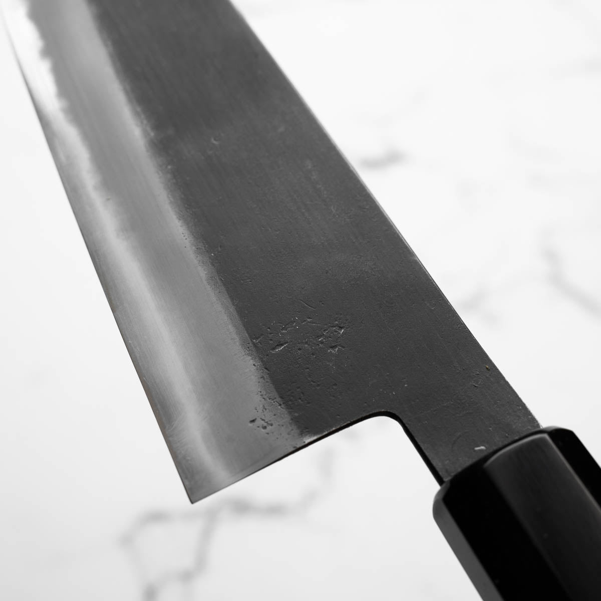 Mutsumi Hinoura Ajikataya White 2 Gyuto 210mm - Lauraceae & Black Horn