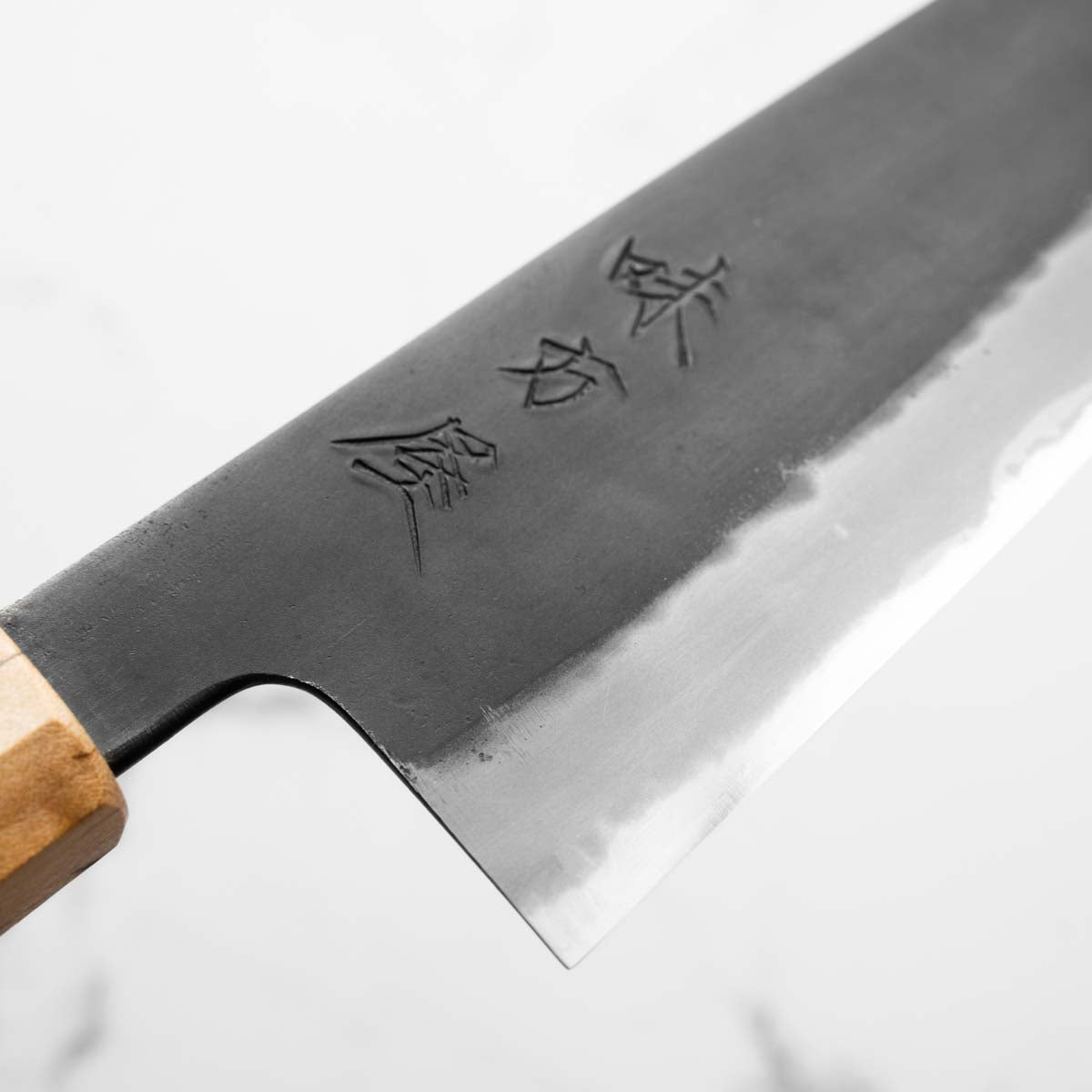 Mutsumi Hinoura Ajikataya White 2 Santoku 165mm - Spalted Maple - view 5