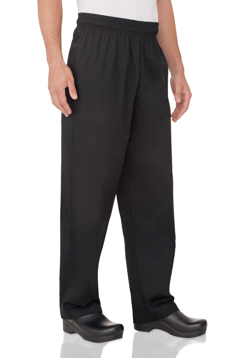 Unisex Essential Baggy Chef Pants - Black