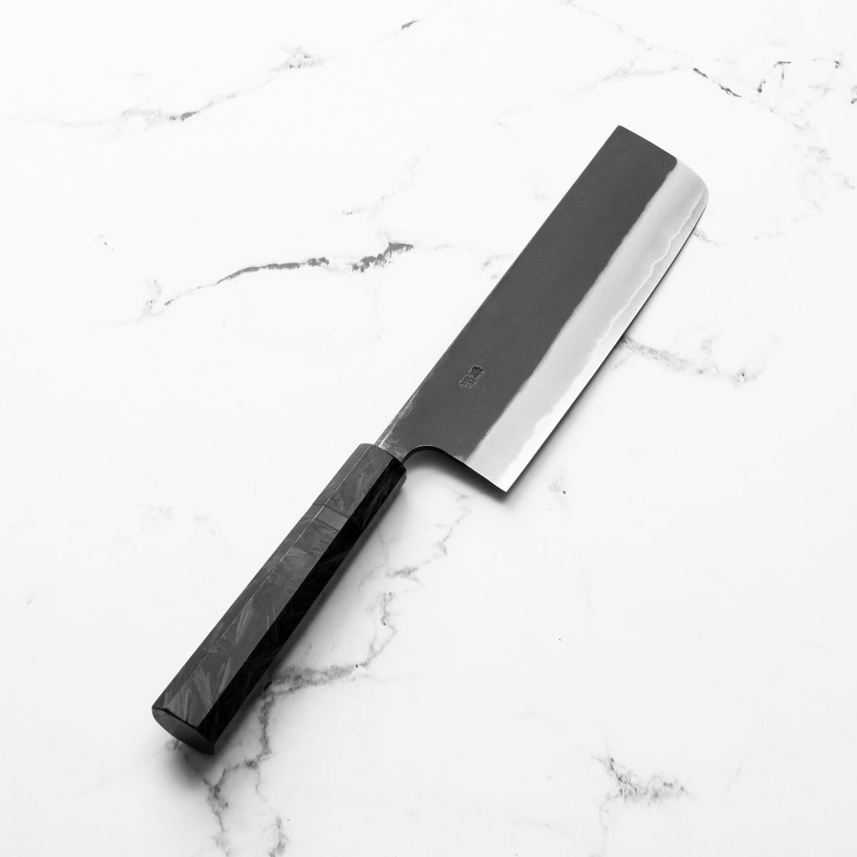 Nao Yamamoto Blue 2 Kurouchi Nakiri - Dark Carbon Fibre