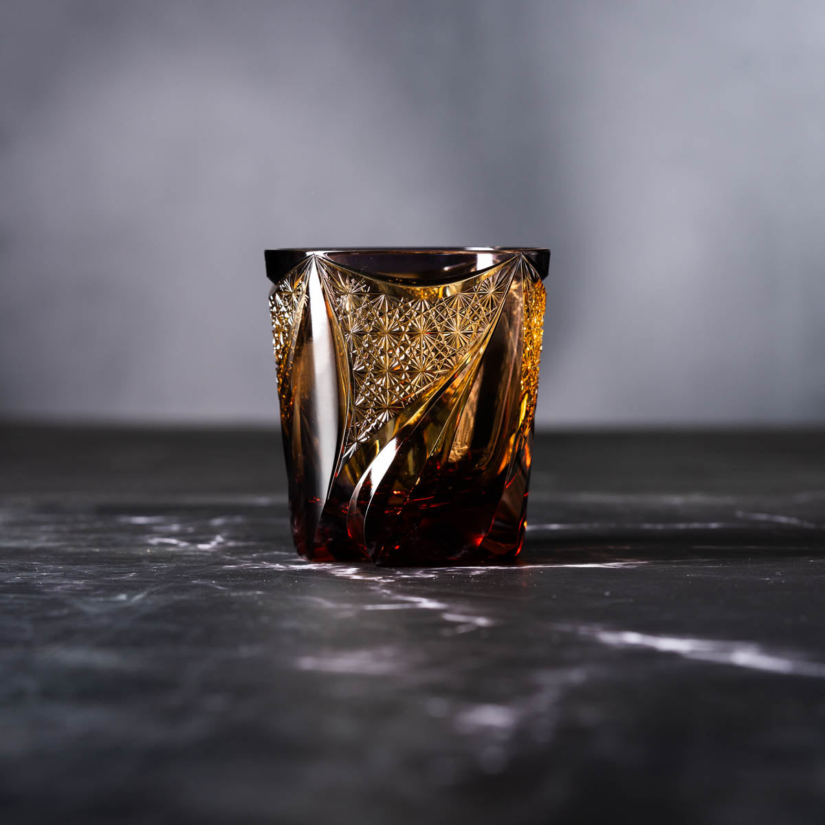 Nemoto Glass Crafts Rock Glass Harp Red