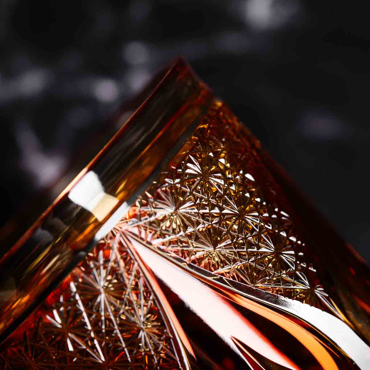 Nemoto Glass Crafts Rock Glass Shizuku Purple
