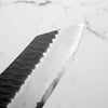 Nigara Hamono SG2 Kurouchi Tsuchime Bunka 180mm - Ebony