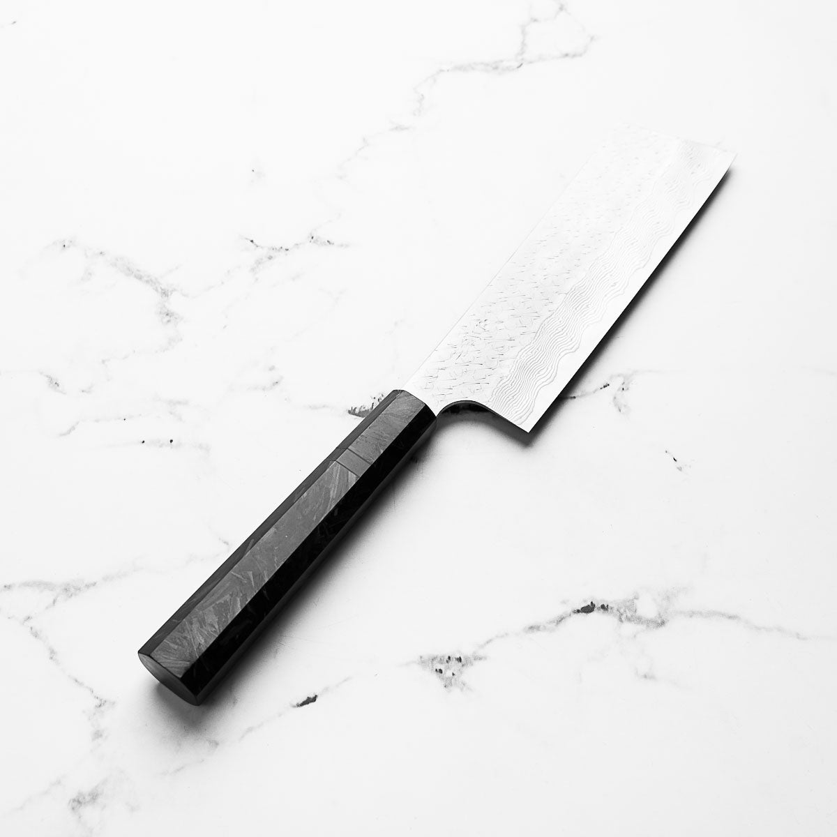 Nigara Hamono SG STRIX Kiritsuke Nakiri 165mm - Dark Carbon Fibre