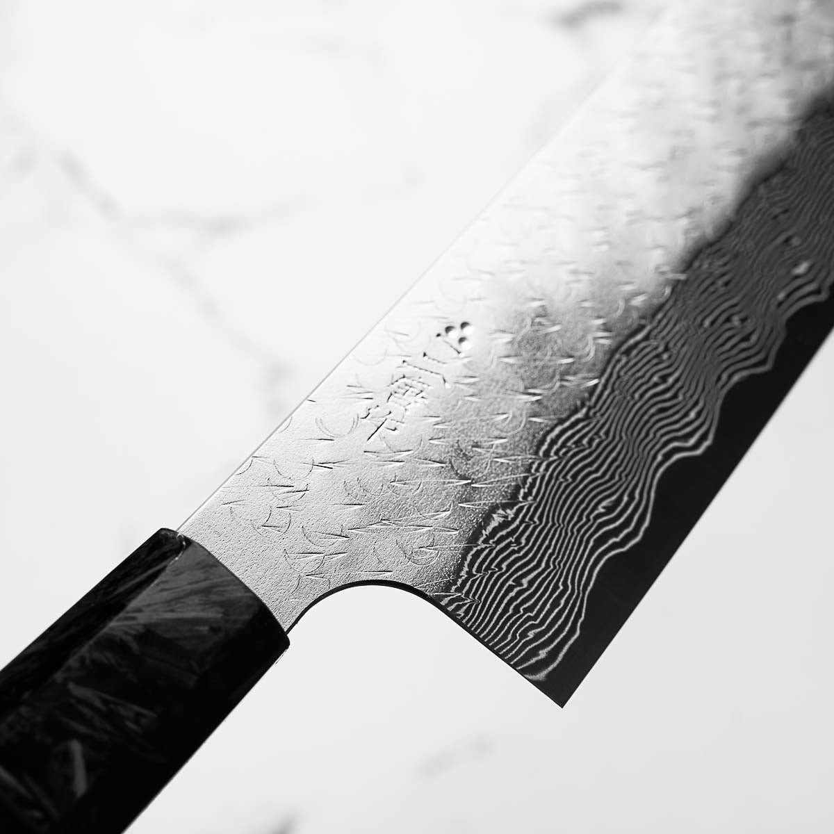 Nigara Hamono SG STRIX Kiritsuke Nakiri 165mm - Dark Carbon Fibre