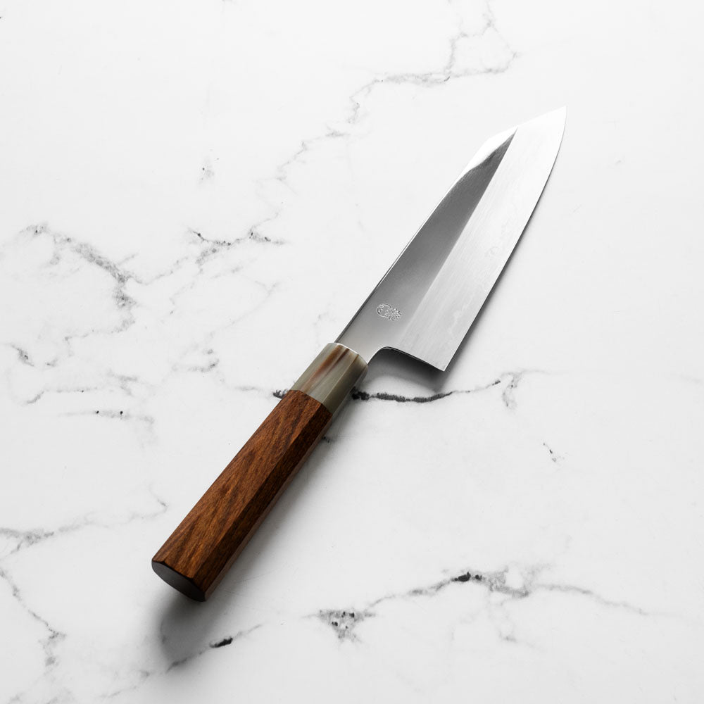 Sakai Kikumori "Choyo" Ginsan Bunka 180mm - Quince
