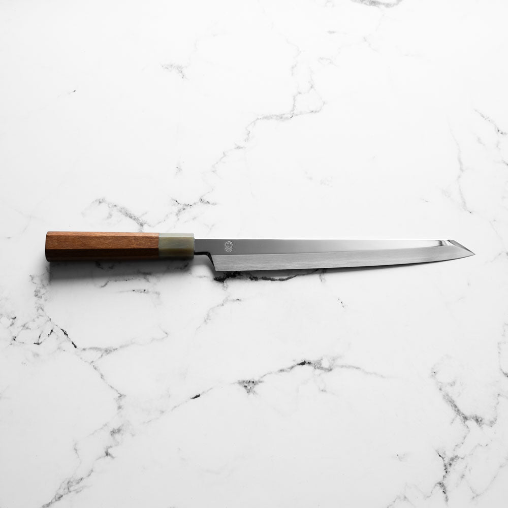 Sakai Kikumori "Choyo" Ginsan Kiritsuke Yanagiba 270mm - Quince