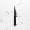 Shibamasa VG5 Damascus Santoku - Black Handle