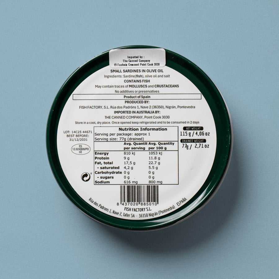 La Curiosa - Small Sardines in Olive Oil