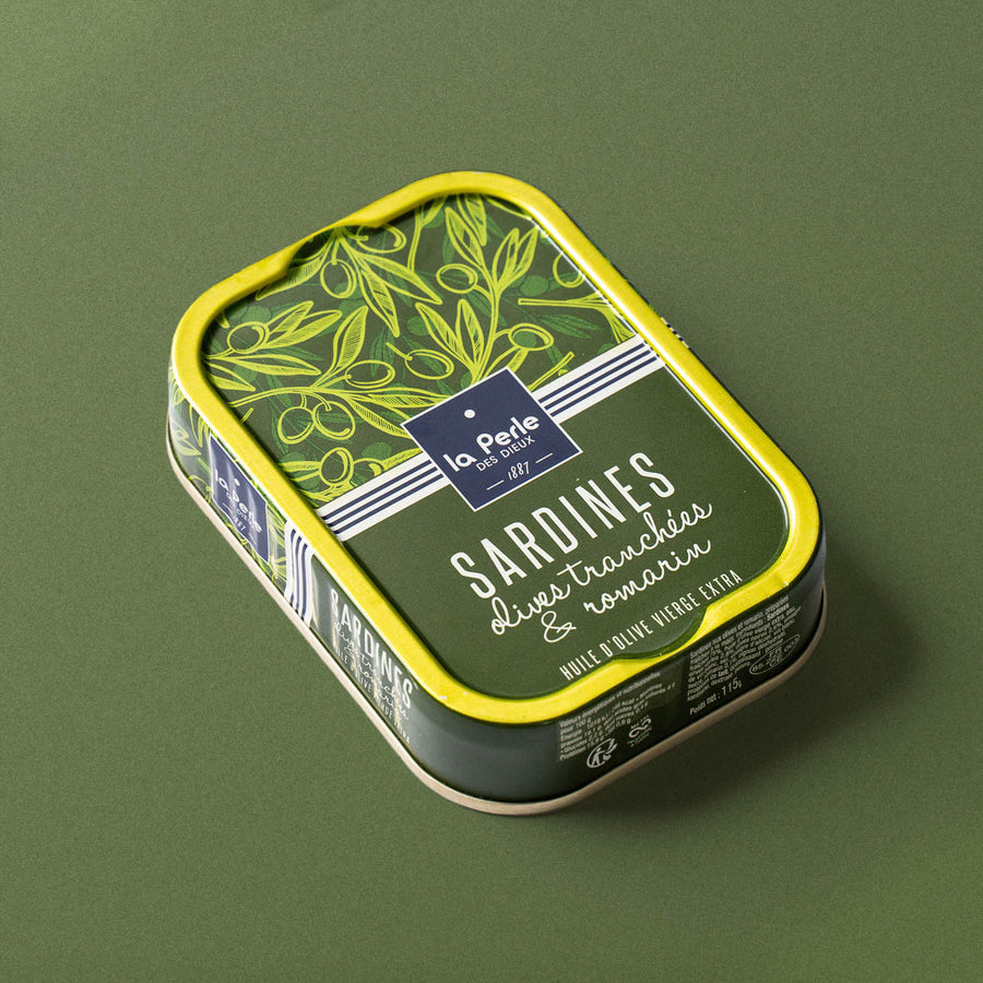 La Perle - des Dieux Sardines with Sliced Olives and Rosemary