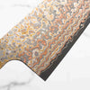 Takeshi Saji VG10-W Nashiji Rainbow Damascus Gyuto 210mm - Dark Maple