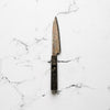 Takeshi Saji VG10-W Nashiji Rainbow Damascus Petty 135mm - Dark Maple