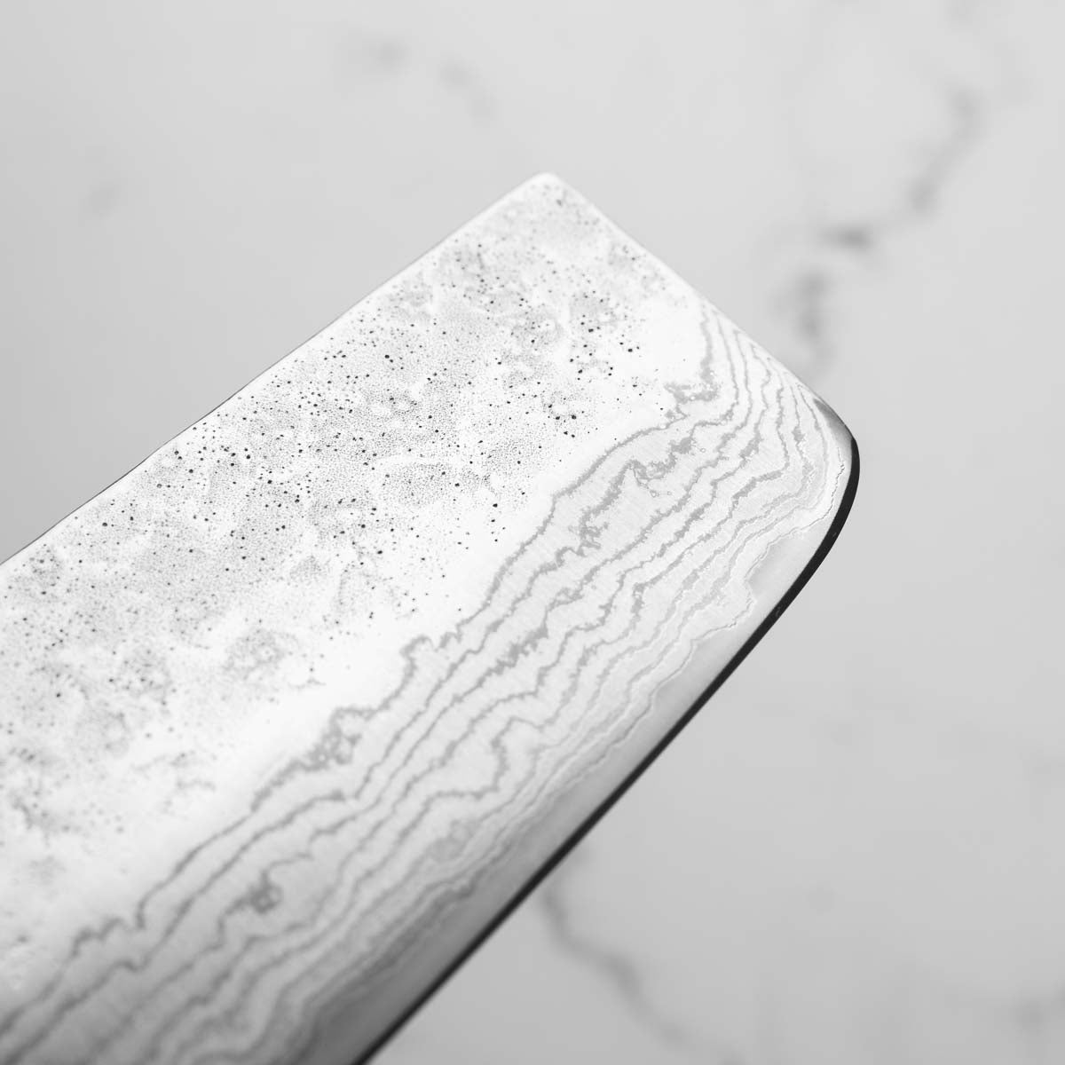 Tsunehisa 440C Damascus Tsuchime Nakiri 165mm