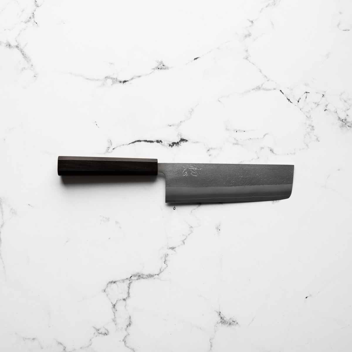 Yoshikane (Hatsukokoro) SKD Nashiji Nakiri 165mm - Ebony