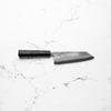 Yoshikane (Hatsukokoro) SKD Nashiji Bunka 165mm - Dark Carbon Fibre - handle detail