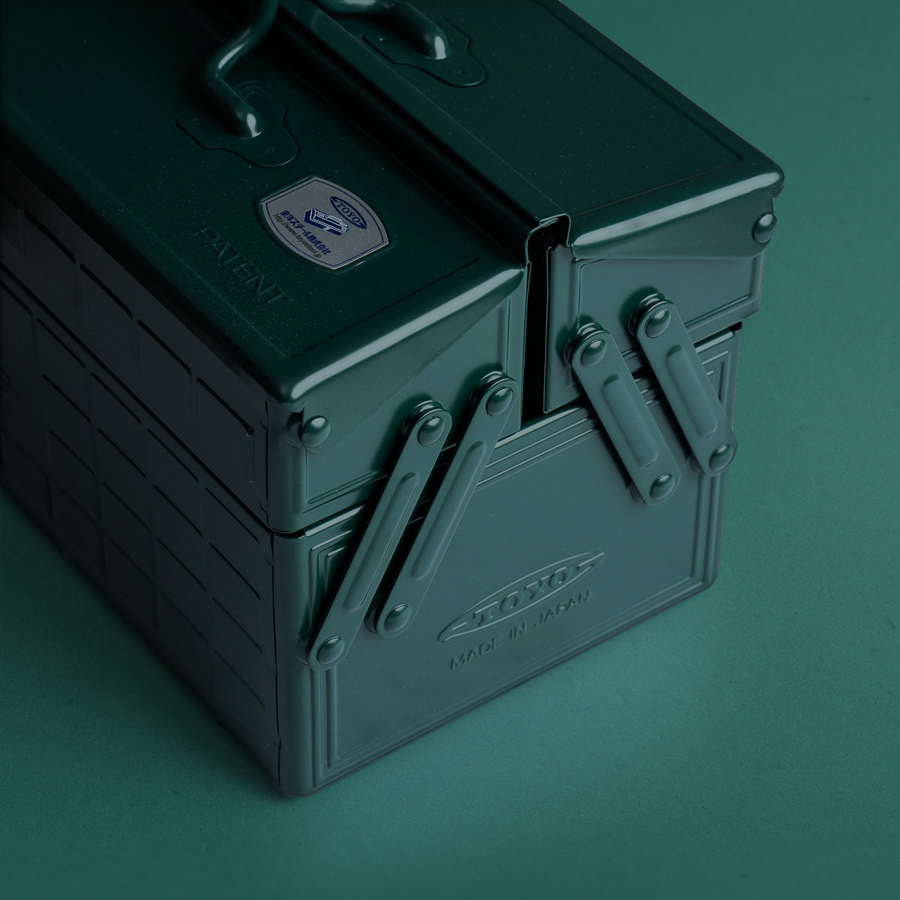 TOYO Cantilever Toolbox ST-350AG (Antique Green)