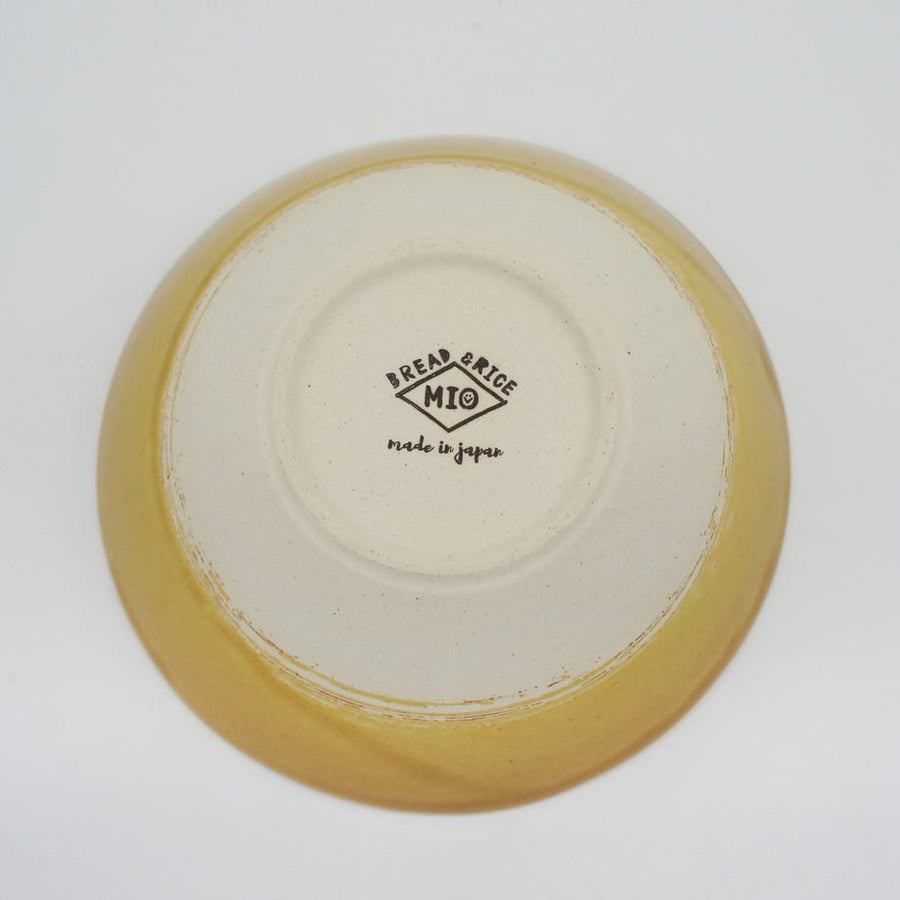 Bread & Rice Glossy Glaze Medium Bowl - Mont Blanc Mustard