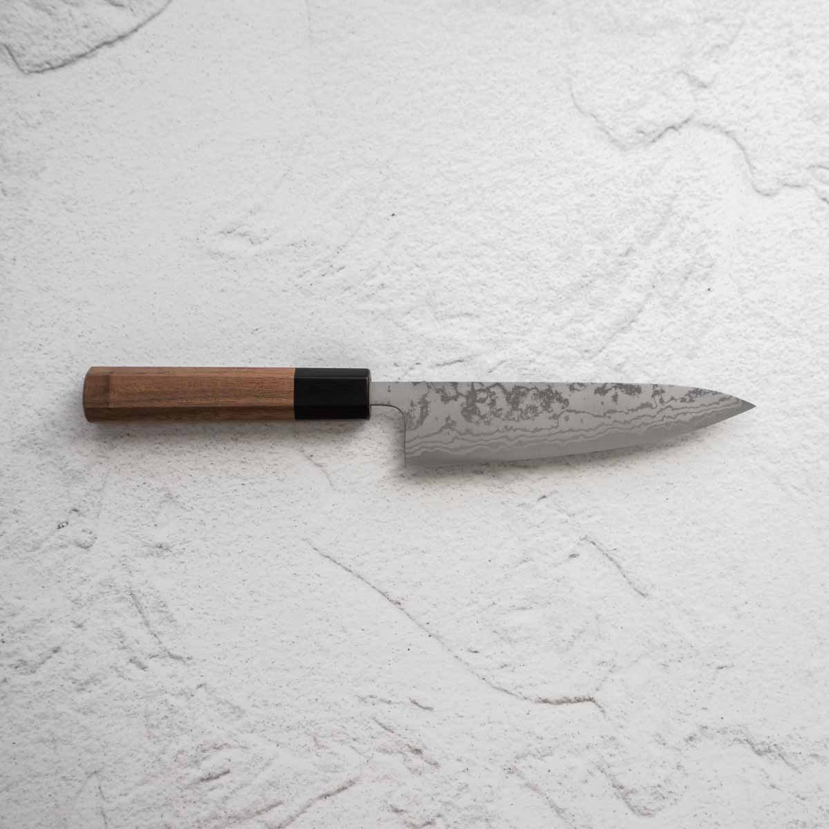 Shiro Kamo White 2 Damascus Petty 135mm