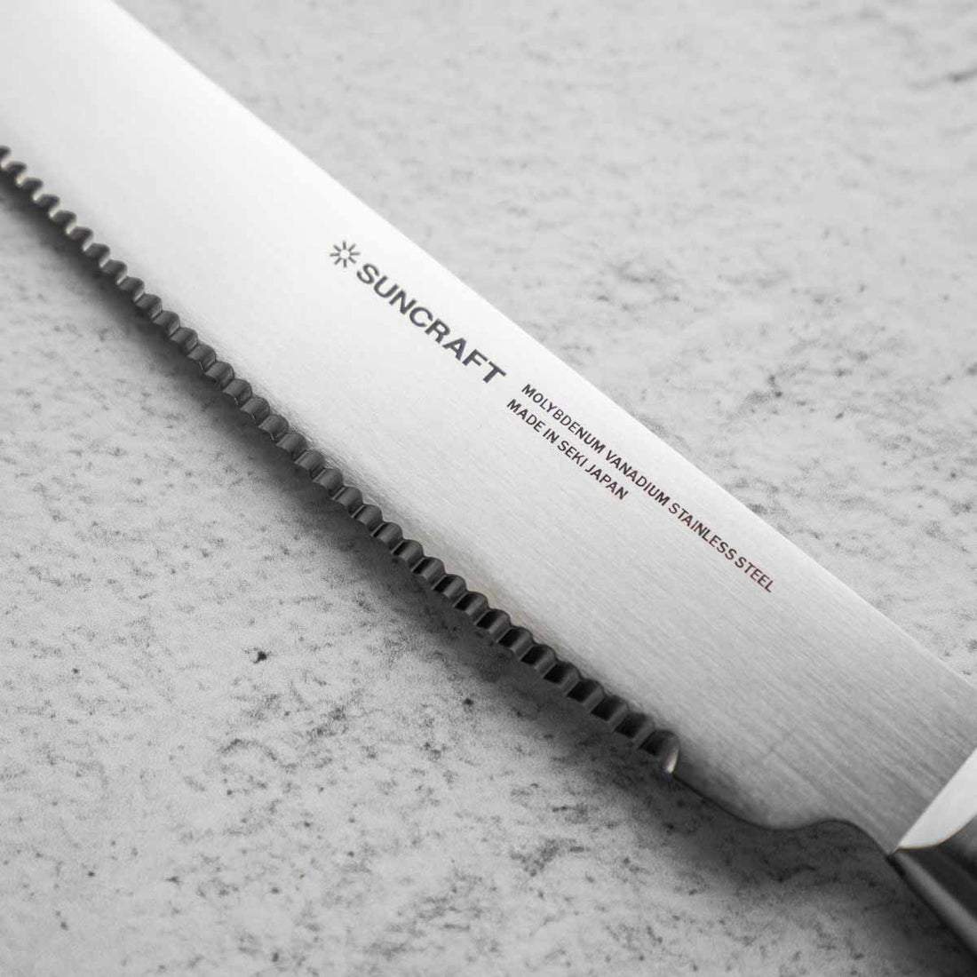 Suncraft "Seseragi" Bread Knife 21cm - Left Handed