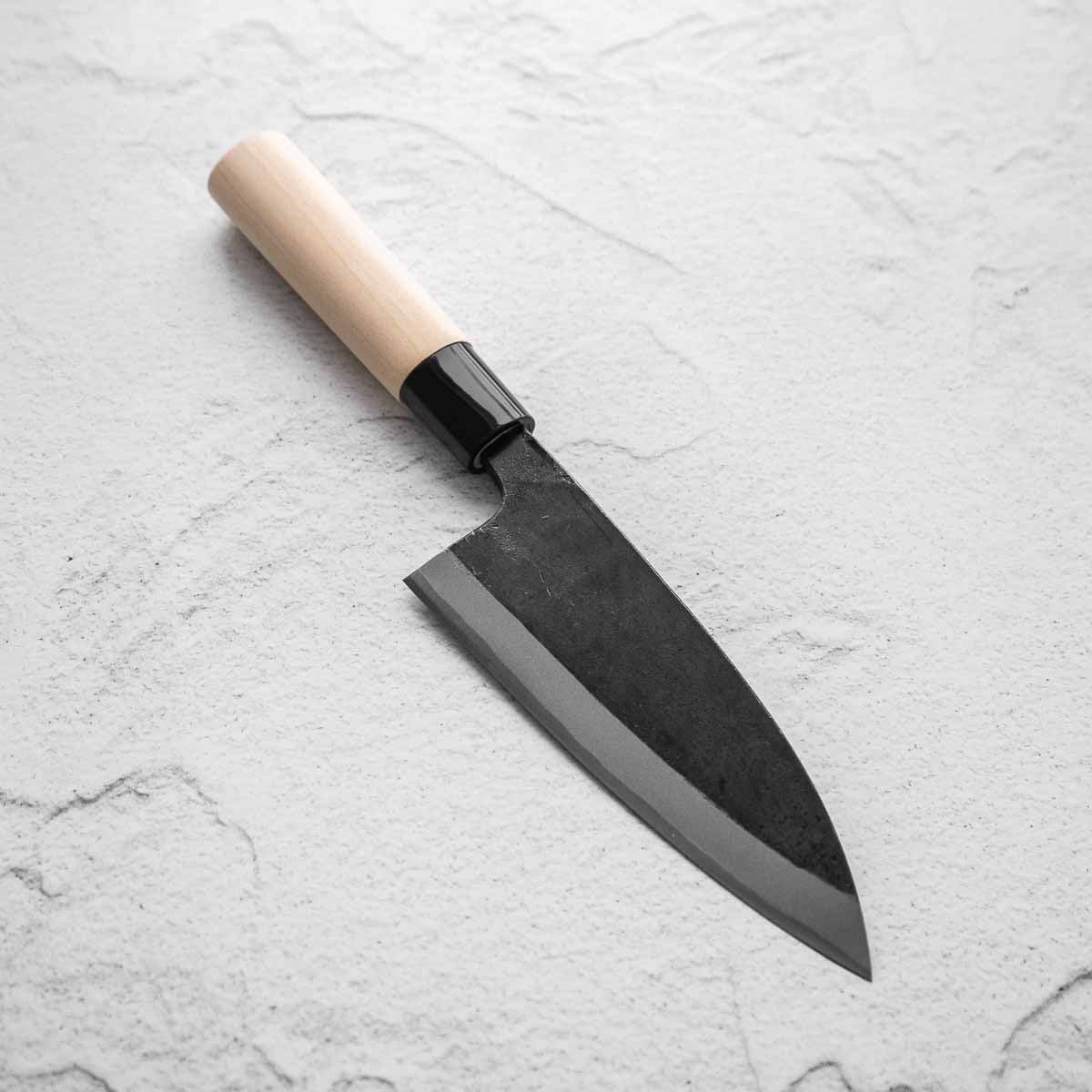Fukamizu Double Bevel Deba 150mm Chefs Edge Handmade Japanese Kitchen Knives