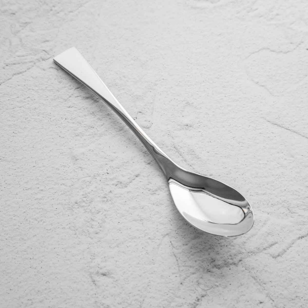 Large Quenelle/Rocher Spoon - Silver – Chefs Edge - Handmade 